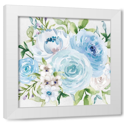 Floral Diversity 1 White Modern Wood Framed Art Print by VIDAL, ALICIA