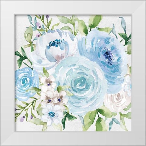 Floral Diversity 1 White Modern Wood Framed Art Print by VIDAL, ALICIA