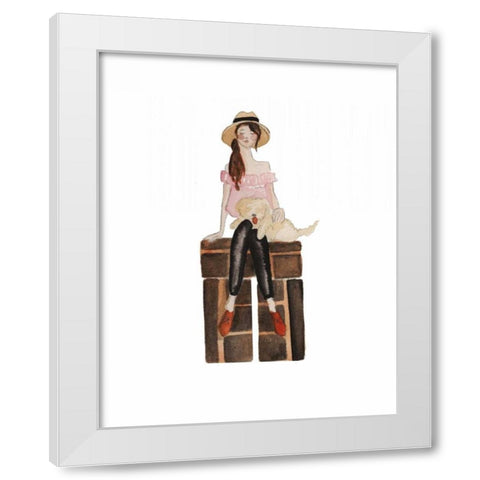 Spain Travel illo White Modern Wood Framed Art Print by Zyburt, Alicia
