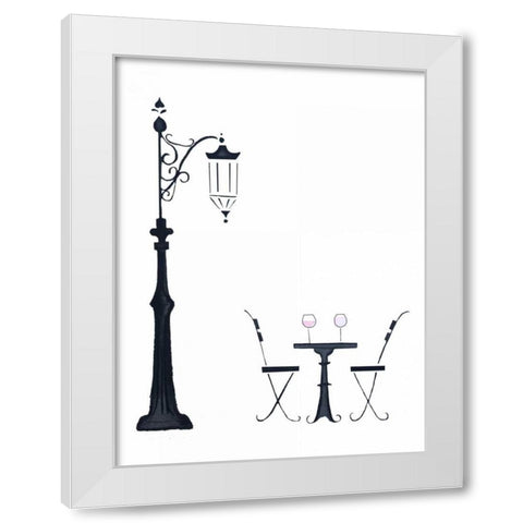 Late Lunch White Modern Wood Framed Art Print by Zyburt, Alicia