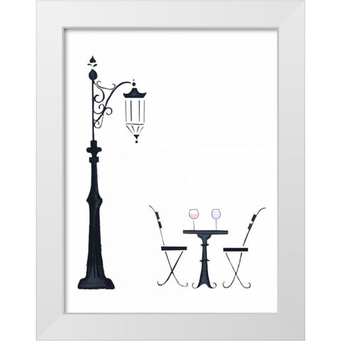 Late Lunch White Modern Wood Framed Art Print by Zyburt, Alicia