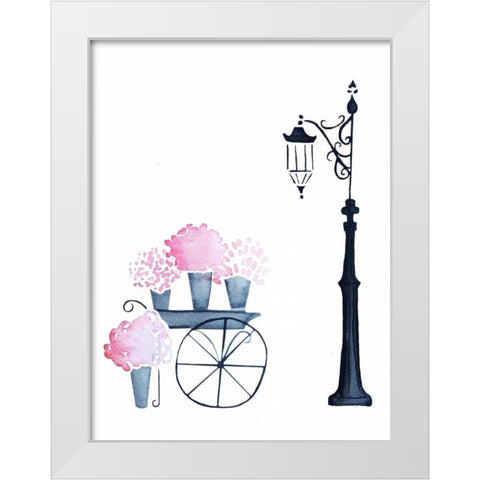 Flower Shopping White Modern Wood Framed Art Print by Zyburt, Alicia