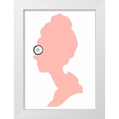 Spa Profile White Modern Wood Framed Art Print by Zyburt, Alicia