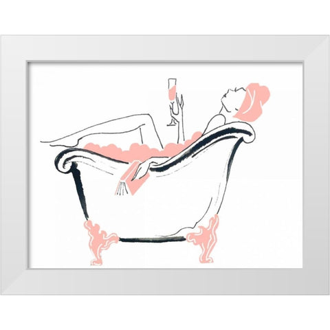 Spa Tub White Modern Wood Framed Art Print by Zyburt, Alicia