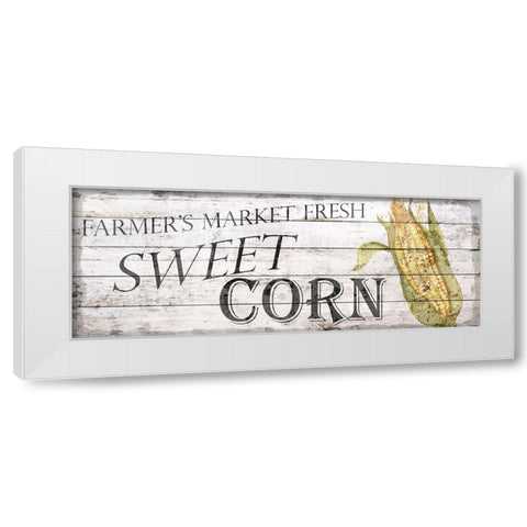 Farm Fresh Vegetables 1 White Modern Wood Framed Art Print by Bailey, Ann