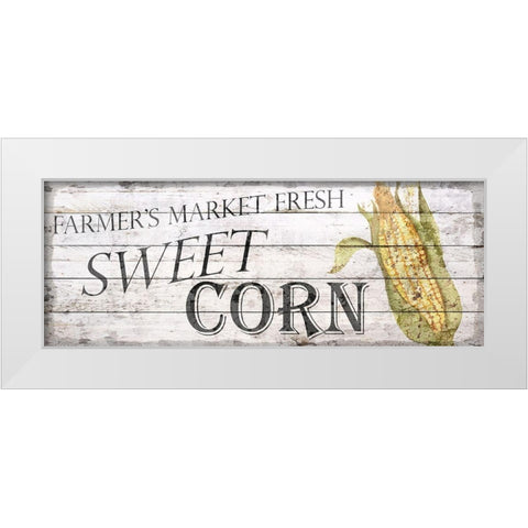 Farm Fresh Vegetables 1 White Modern Wood Framed Art Print by Bailey, Ann