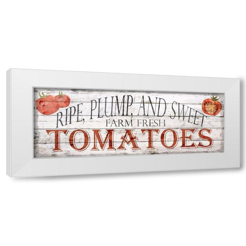 Farm Fresh Vegetables 2 White Modern Wood Framed Art Print by Bailey, Ann