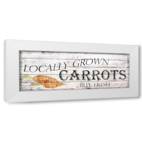 Farm Fresh Vegetables 4 White Modern Wood Framed Art Print by Bailey, Ann