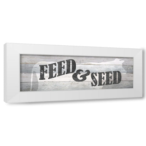 Feed and Seed White Modern Wood Framed Art Print by Bailey, Ann