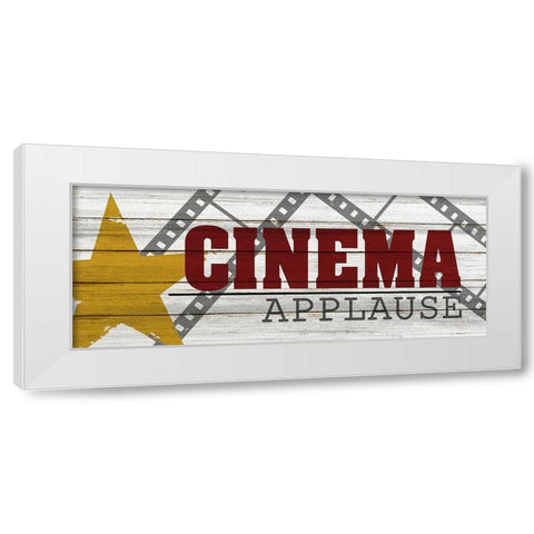 Cinema White Modern Wood Framed Art Print by Bailey, Ann