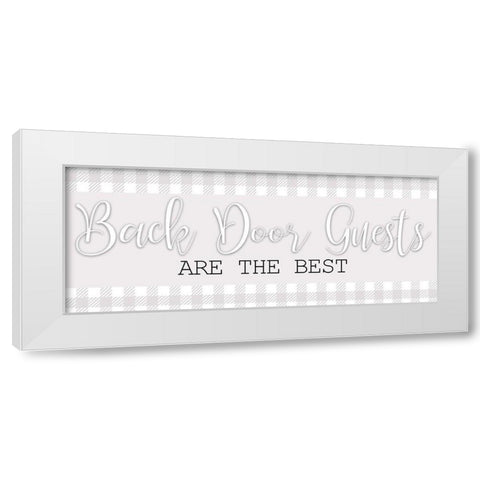 Back Door White Modern Wood Framed Art Print by Bailey, Ann