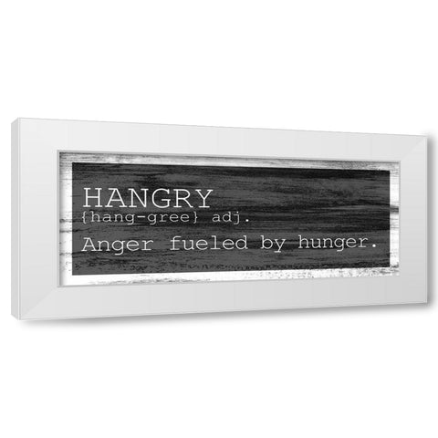 Hangry White Modern Wood Framed Art Print by Bailey, Ann