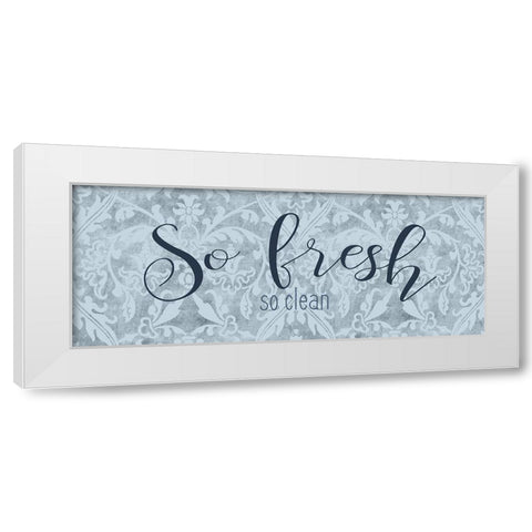 So Fresh White Modern Wood Framed Art Print by Bailey, Ann