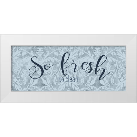 So Fresh White Modern Wood Framed Art Print by Bailey, Ann