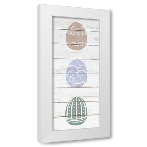 Vintage Easter 3 White Modern Wood Framed Art Print by Bailey, Ann