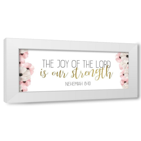 The Joy White Modern Wood Framed Art Print by Bailey, Ann