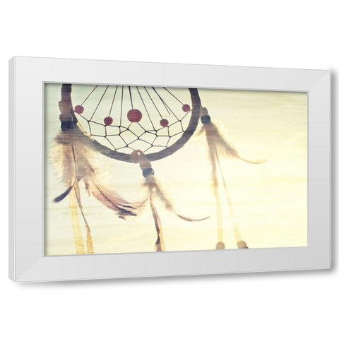 Follow Your Dreams Catcher White Modern Wood Framed Art Print by Bailey, Ann