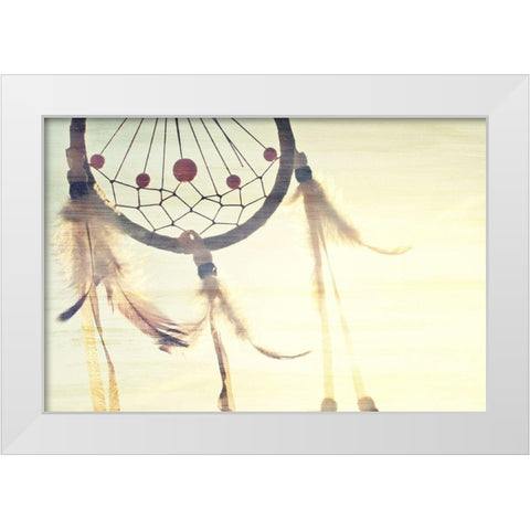 Follow Your Dreams Catcher White Modern Wood Framed Art Print by Bailey, Ann