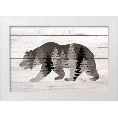 Into the Forest 1 White Modern Wood Framed Art Print by Bailey, Ann