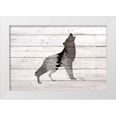 Into the Forest 4 White Modern Wood Framed Art Print by Bailey, Ann