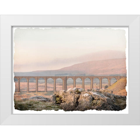 Across the Plains White Modern Wood Framed Art Print by Bailey, Ann