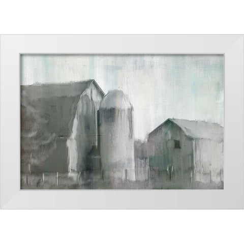 Hazy Farm Life White Modern Wood Framed Art Print by Bailey, Ann