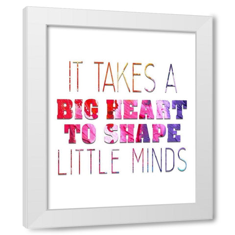 Little Minds White Modern Wood Framed Art Print by Bailey, Ann