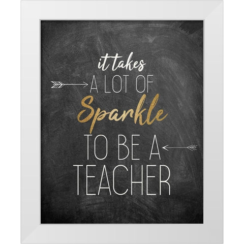 It Takes White Modern Wood Framed Art Print by Bailey, Ann