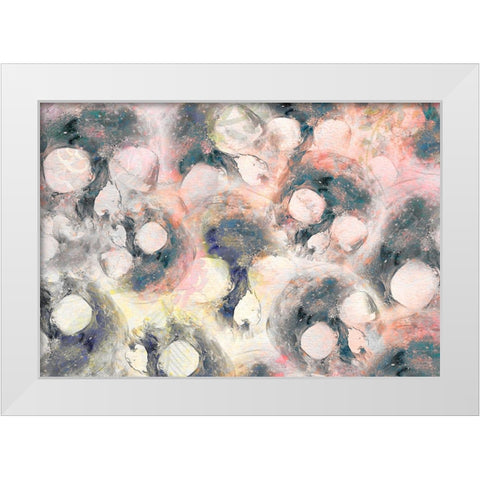 Watercolor Skulls White Modern Wood Framed Art Print by Bailey, Ann