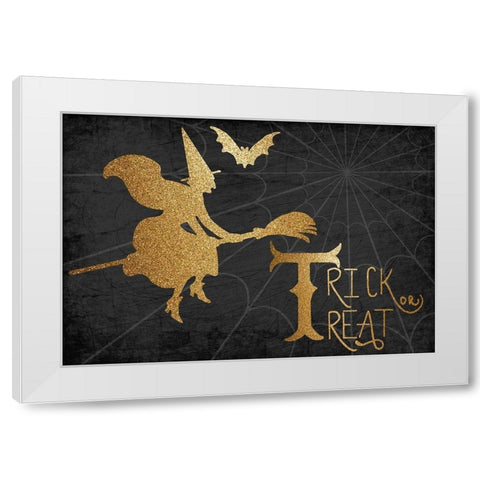 Trick or Treat White Modern Wood Framed Art Print by Bailey, Ann
