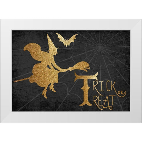 Trick or Treat White Modern Wood Framed Art Print by Bailey, Ann
