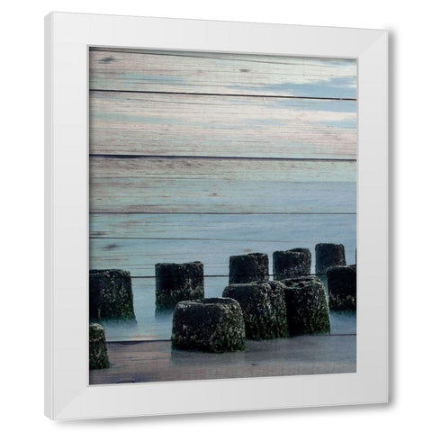Endless Sea 1 White Modern Wood Framed Art Print by Bailey, Ann