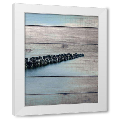 Endless Sea 3 White Modern Wood Framed Art Print by Bailey, Ann