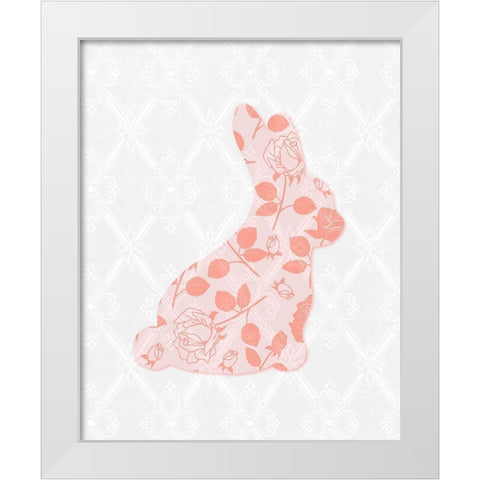 Bunny 1 White Modern Wood Framed Art Print by Bailey, Ann