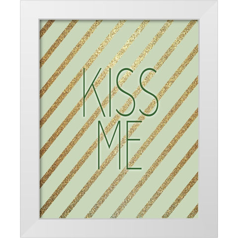 Lucky 3 White Modern Wood Framed Art Print by Bailey, Ann