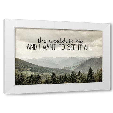 I Want to See 3 White Modern Wood Framed Art Print by Bailey, Ann