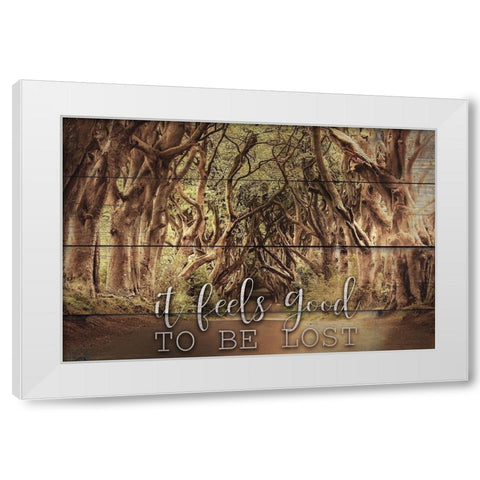 It Feels Good White Modern Wood Framed Art Print by Bailey, Ann