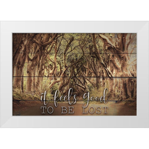 It Feels Good White Modern Wood Framed Art Print by Bailey, Ann