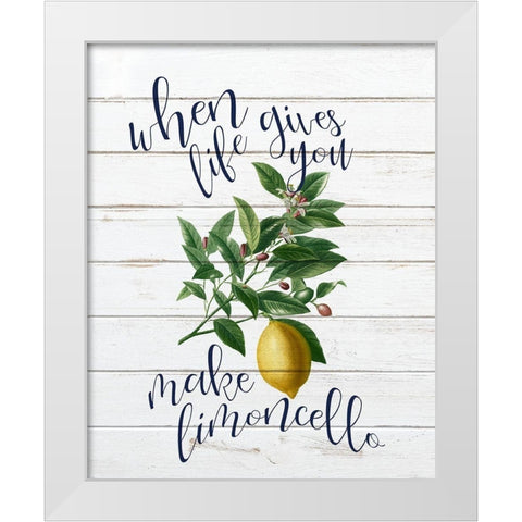 When Life 1 White Modern Wood Framed Art Print by Bailey, Ann