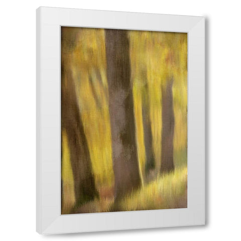 Autumns Edge White Modern Wood Framed Art Print by Bailey, Ann