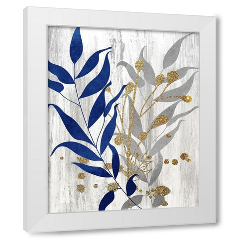 Blue and Grey 2 White Modern Wood Framed Art Print by Bailey, Ann