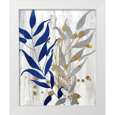 Blue and Grey 2 White Modern Wood Framed Art Print by Bailey, Ann