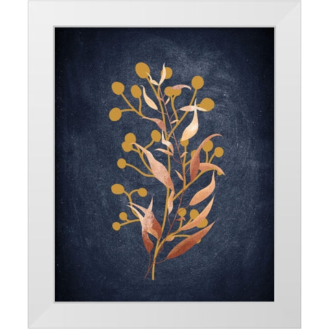 Botanical Blue 2 White Modern Wood Framed Art Print by Bailey, Ann