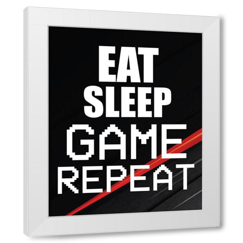 Gamer 2 White Modern Wood Framed Art Print by Bailey, Ann