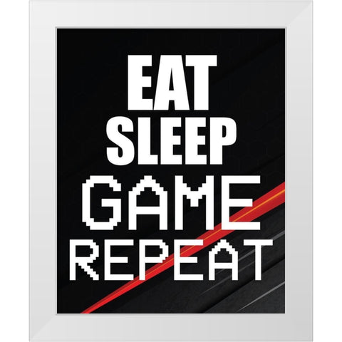 Gamer 2 White Modern Wood Framed Art Print by Bailey, Ann
