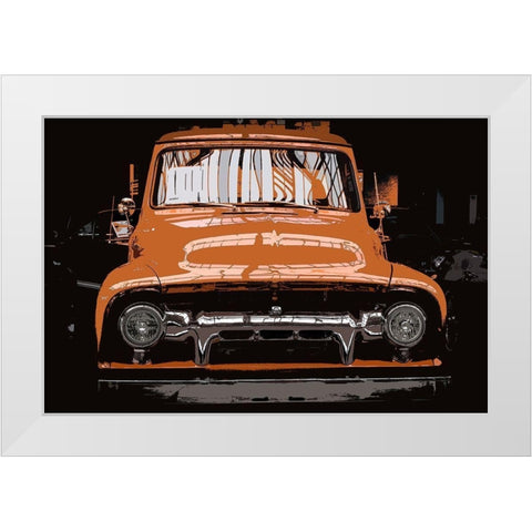 Oldtimer White Modern Wood Framed Art Print by Bailey, Ann