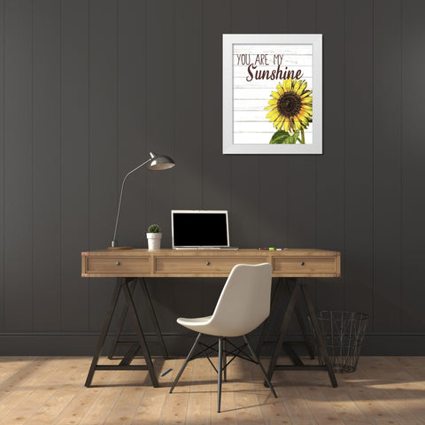 You Are White Modern Wood Framed Art Print by Bailey, Ann