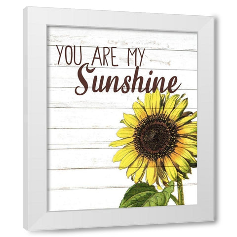 You Are White Modern Wood Framed Art Print by Bailey, Ann