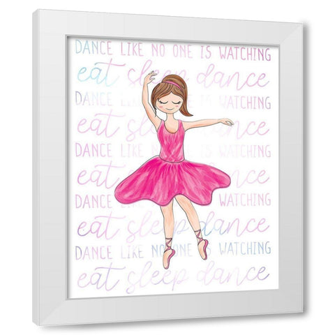 Always Dance 2 White Modern Wood Framed Art Print by Bailey, Ann