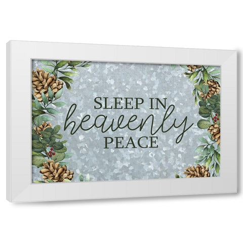 Heavenly Peace White Modern Wood Framed Art Print by Bailey, Ann
